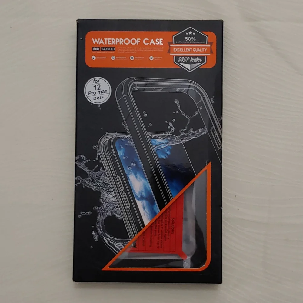 Apple 12 Pro Max Waterproof Case, New in Original Packaging